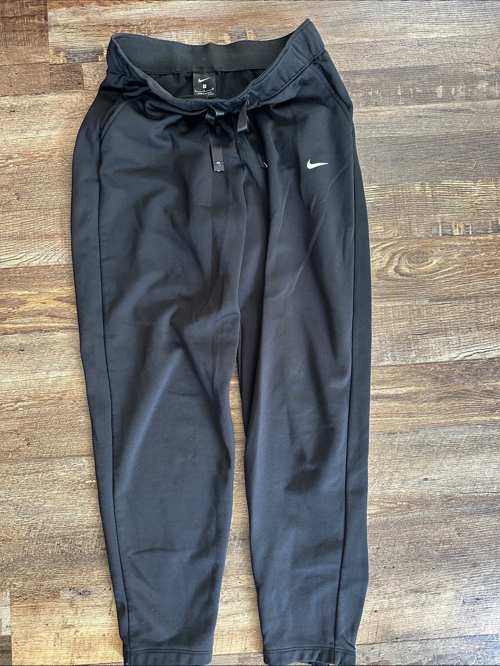 Nike Black Athletic Jogger Pants with Swoosh
